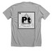 Platinum Team Logo 3, a Athletic Heather Premium Unisex Tee (back-view)