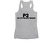 Balls Are Overrated&nbsp;, a Athletic Heather Women's Racerback (back-view)