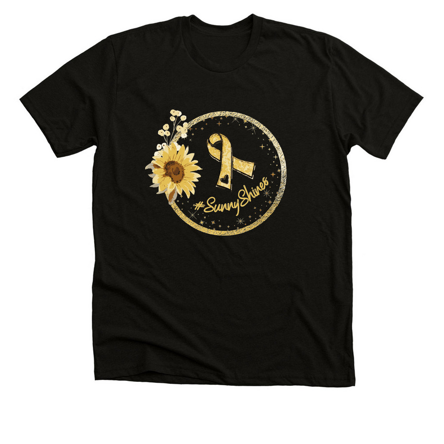 OG: Sunny Shines, a Solid Black Blend Premium Unisex Tee
