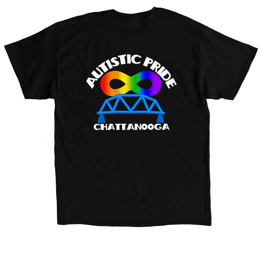 Does This Make Me Look Autistic, a Black Classic Unisex Tee (back-view)