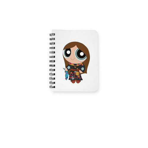 JINGLE DRESS POWWOW GIRLIE Notebook, a White Spiral Notebook