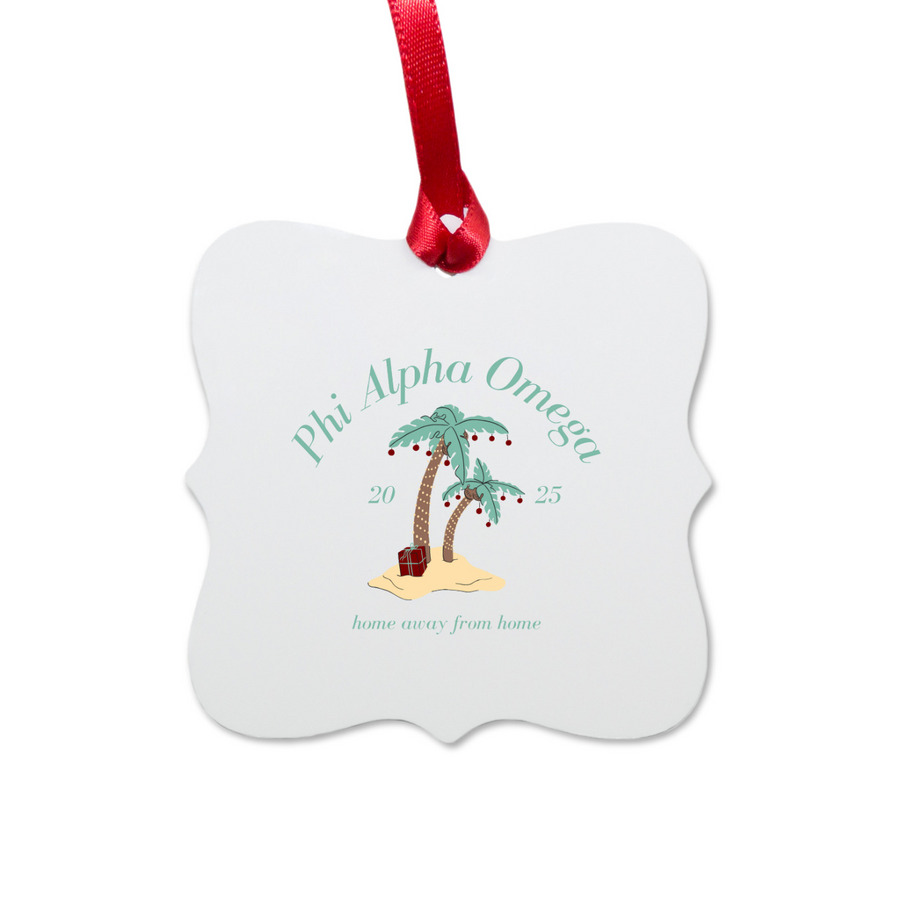 PAO Ornament&nbsp;, a White Aluminum Square Ornament