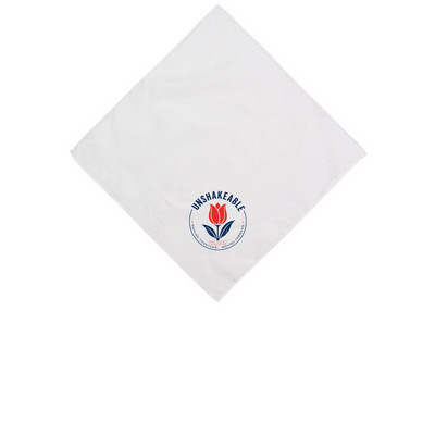 Unshakeable Bandana, a White Cotton Bandana
