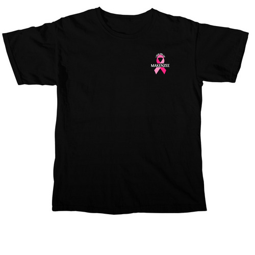 I Wear Pink for Makenzee, a Black Comfort Colors Unisex Tee