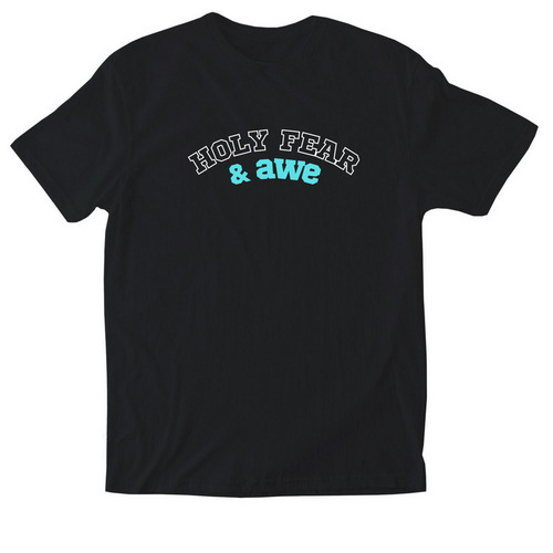Holy Fear & Awe, a Black Softstyle Cotton Tee