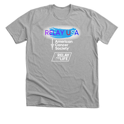 Relay USA, a Athletic Heather Premium Unisex Tee