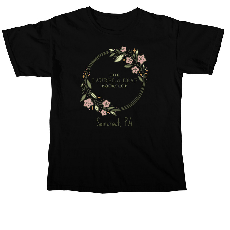 Laurel & Leaf Colored Logo, a Black Comfort Colors Unisex Tee
