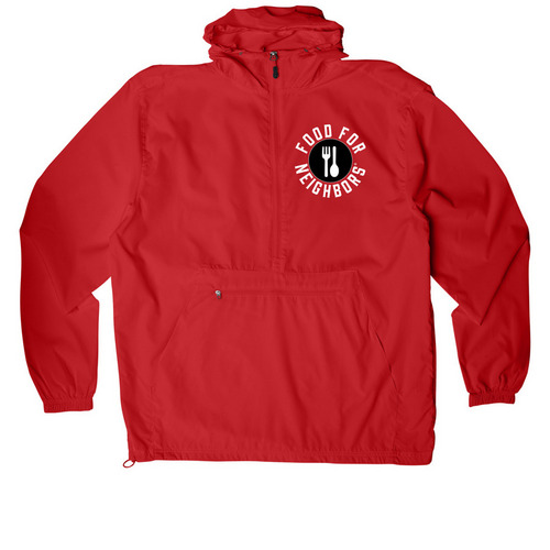 Packable Anorak, a True Red Packable Anorak