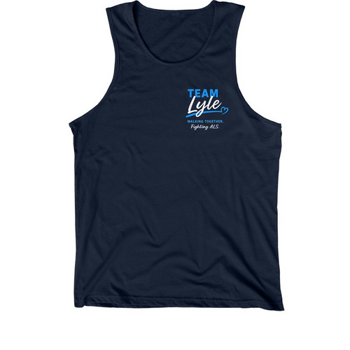 Team Lyle ALS walk&nbsp;, a Navy Premium Cotton Tank