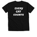 Save the Cats, a Solid Black Blend Premium V-Neck Tee (back-view)