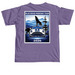 BLUE RIDGE PARKWAY TOUR 2026, a Grape Comfort Colors Unisex Tee (back-view)