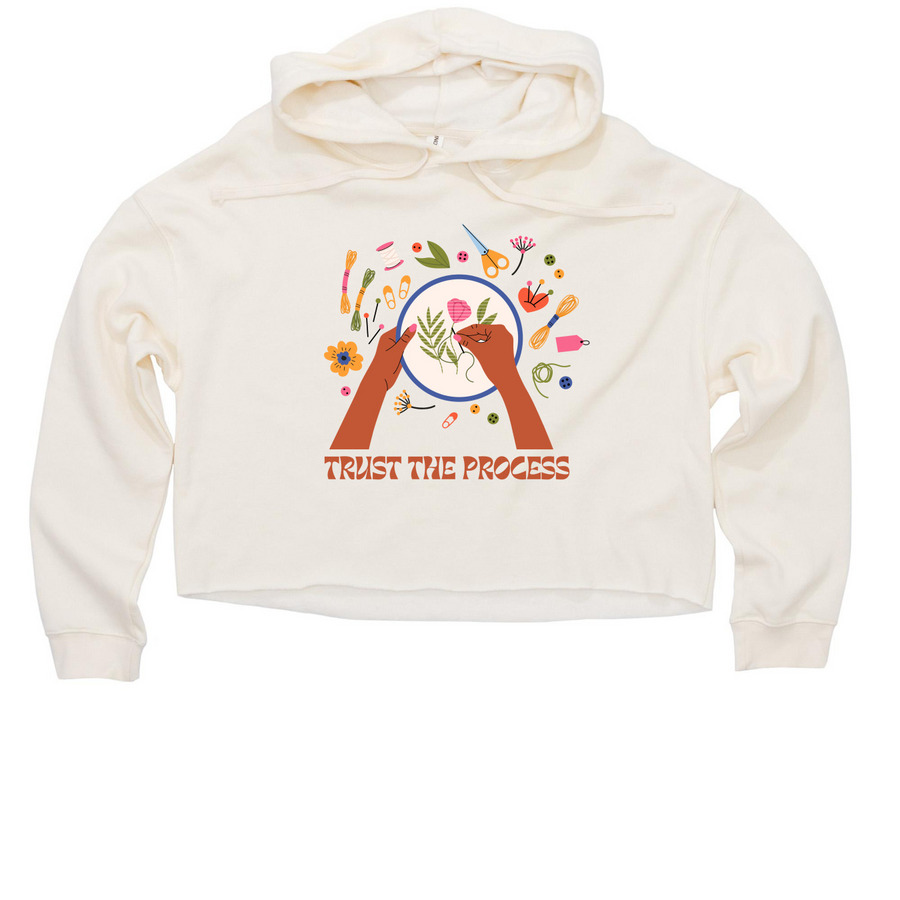 (Cropped) Trust the Process, a Bone Women?s Lightweight Cropped Hoodie