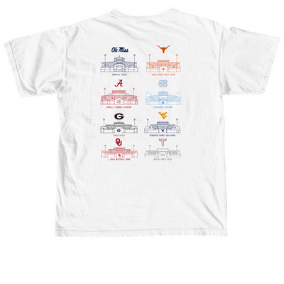 CWS 2026 Stadiums Tee, a White Comfort Colors Unisex Tee