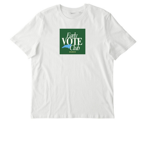 The Early Vote Club, a Off White Stanley/Stella Unisex Creator 2.0 Tee