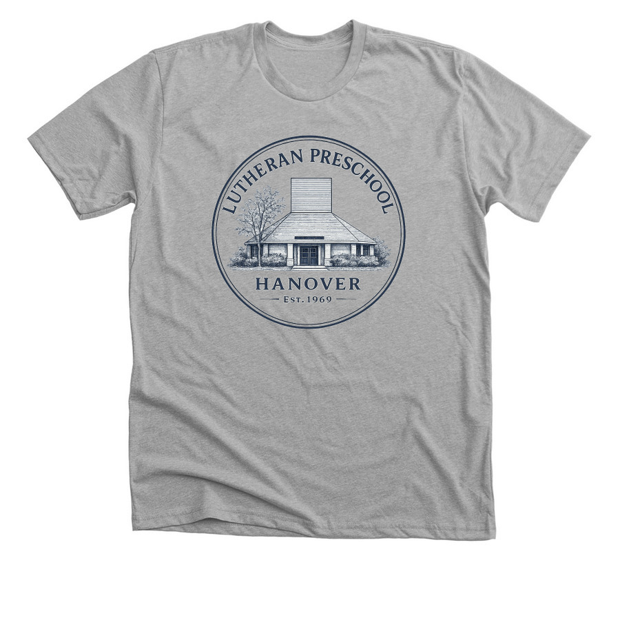 Lutheran Preschool Heritage Collection&nbsp;, a Athletic Heather Premium Unisex Tee