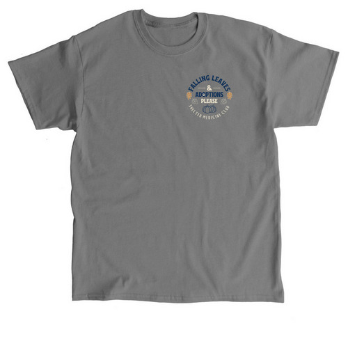 Falling Leaves + Adoptions, a Charcoal Classic Unisex Tee