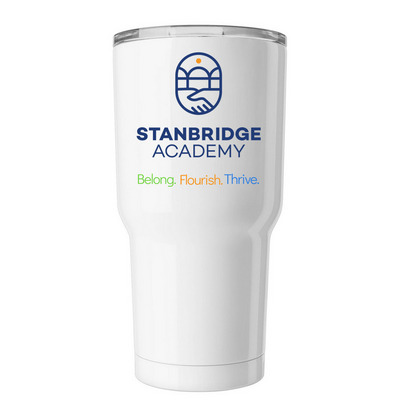 Stanbridge 30 oz Tumbler, a White Insulated Tumbler