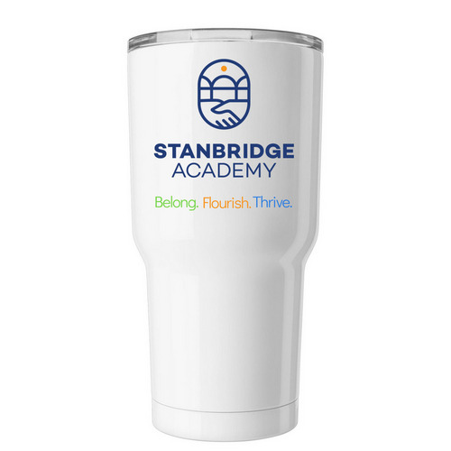 Stanbridge 30 oz Tumbler, a White Insulated Tumbler