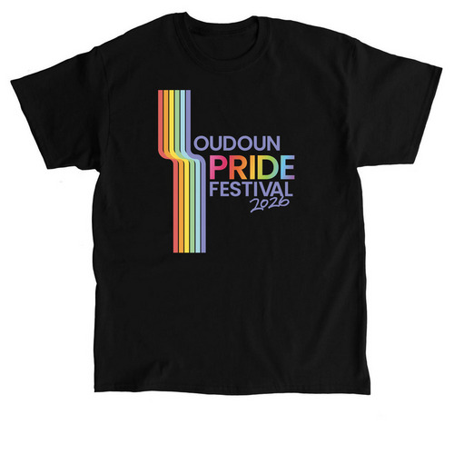 Loudoun Pride 2026, a Black Classic Unisex Tee