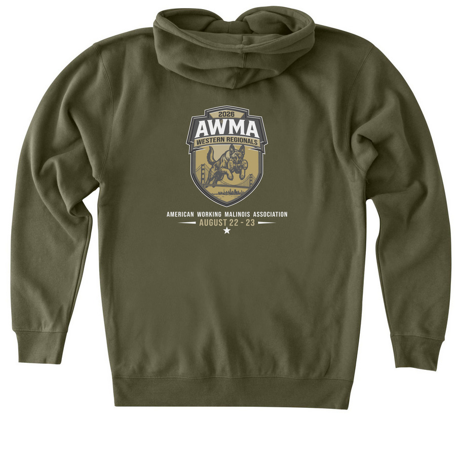 2026 AWMA West Regionals, a Army Heavyweight Zip Up Hoodie (back-view)