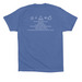 T-Shirts, a Columbia Blue Premium Cotton Tee (back-view)