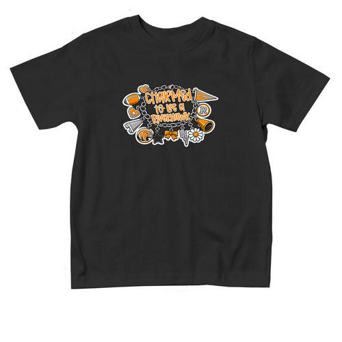 Toddler Charmed to be a Riverhawk, a Black Toddler Tee