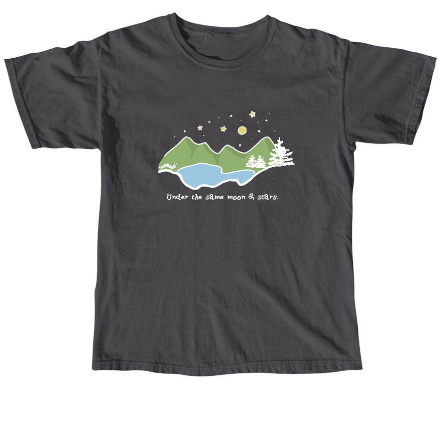 Karl | Under the same moon & stars, a Graphite Comfort Colors Unisex Tee