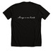 ALWAYS IN OUR HEARTS, a Solid Black Blend Premium Unisex Tee (back-view)