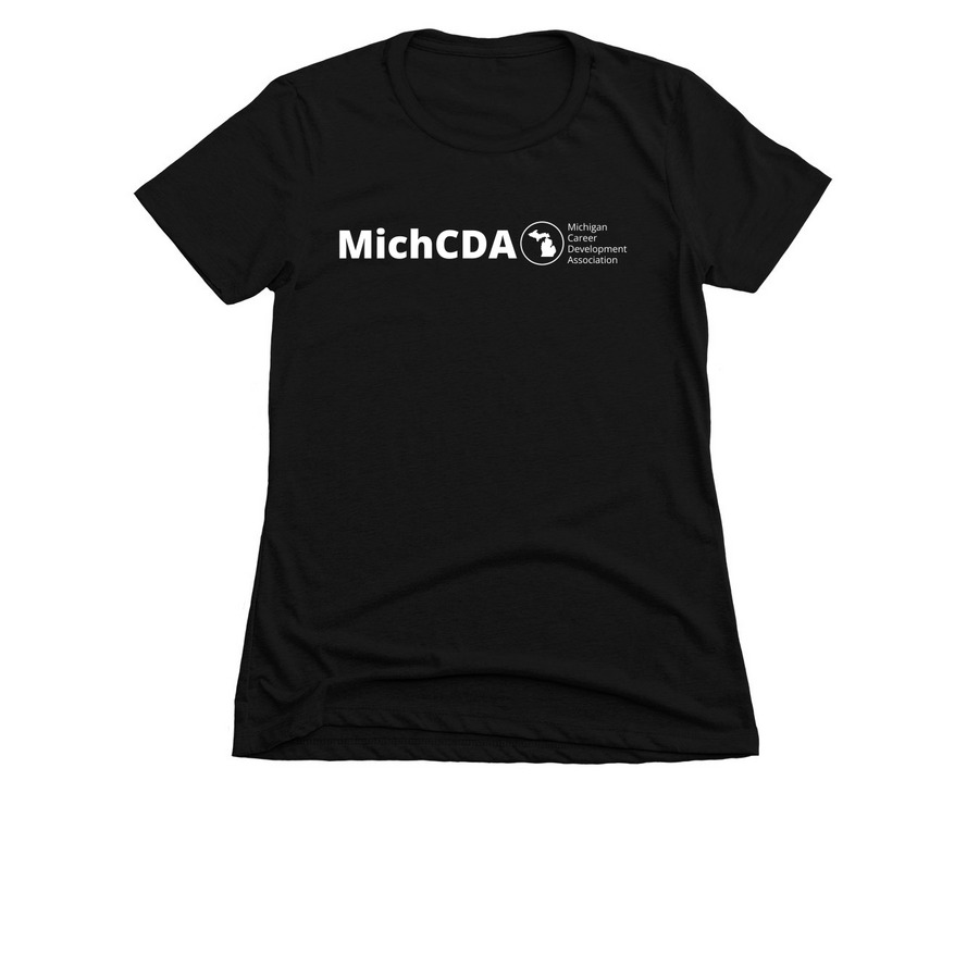 MichCDA Women's Logo Apparel, a Black Women's Slim Fit Tee