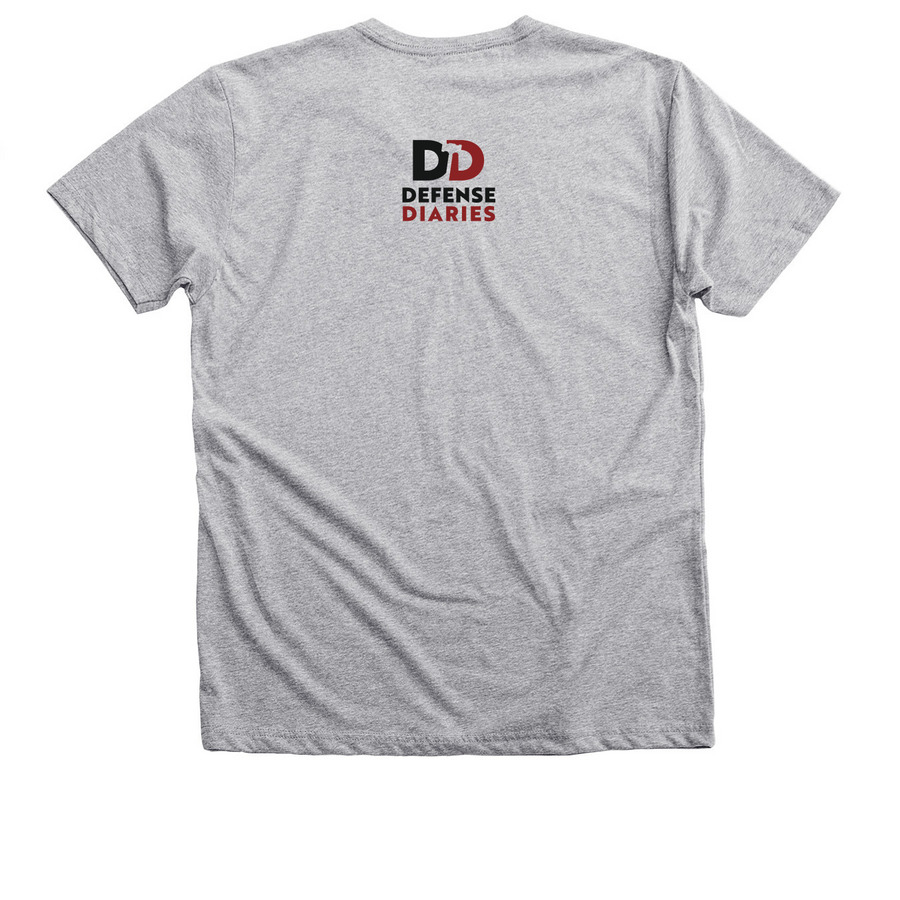 Proper English&nbsp;, a Athletic Heather Premium V-Neck Tee (back-view)