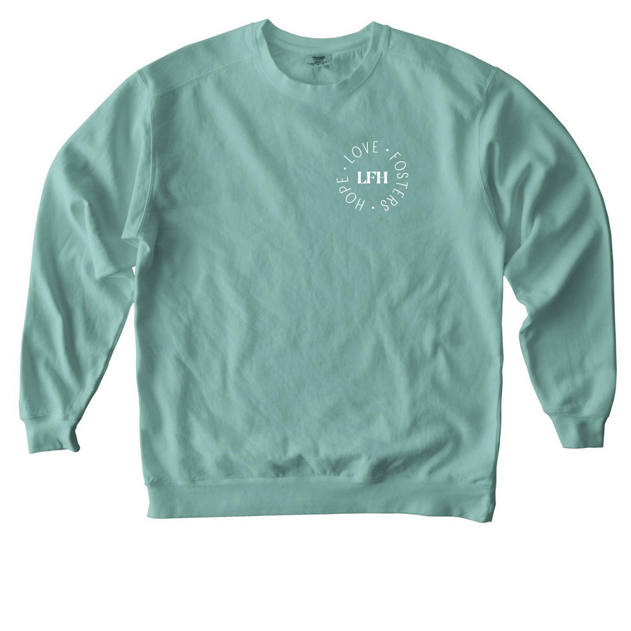 LFH, a Seafoam Comfort Colors Crewneck Sweatshirt