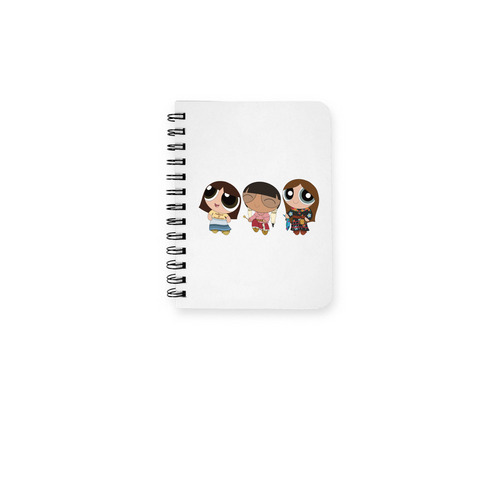POWWOW GIRLIES Notebook, a White Spiral Notebook