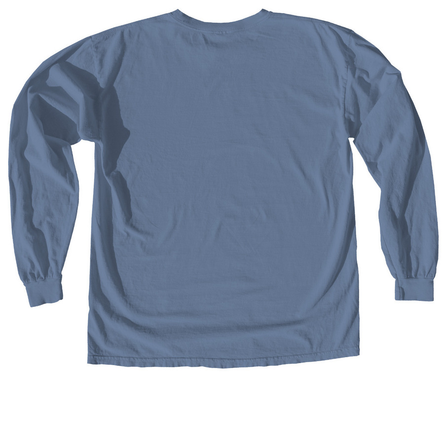 Mile High Lab Mission Logo Front Tee, a Blue Jean Comfort Colors Long Sleeve Tee (back-view)