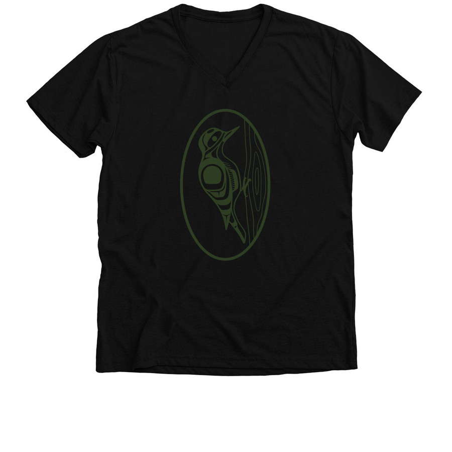SCO-SOC Haida Logo T-Shirt (Black), a Solid Black Blend Premium V-Neck Tee