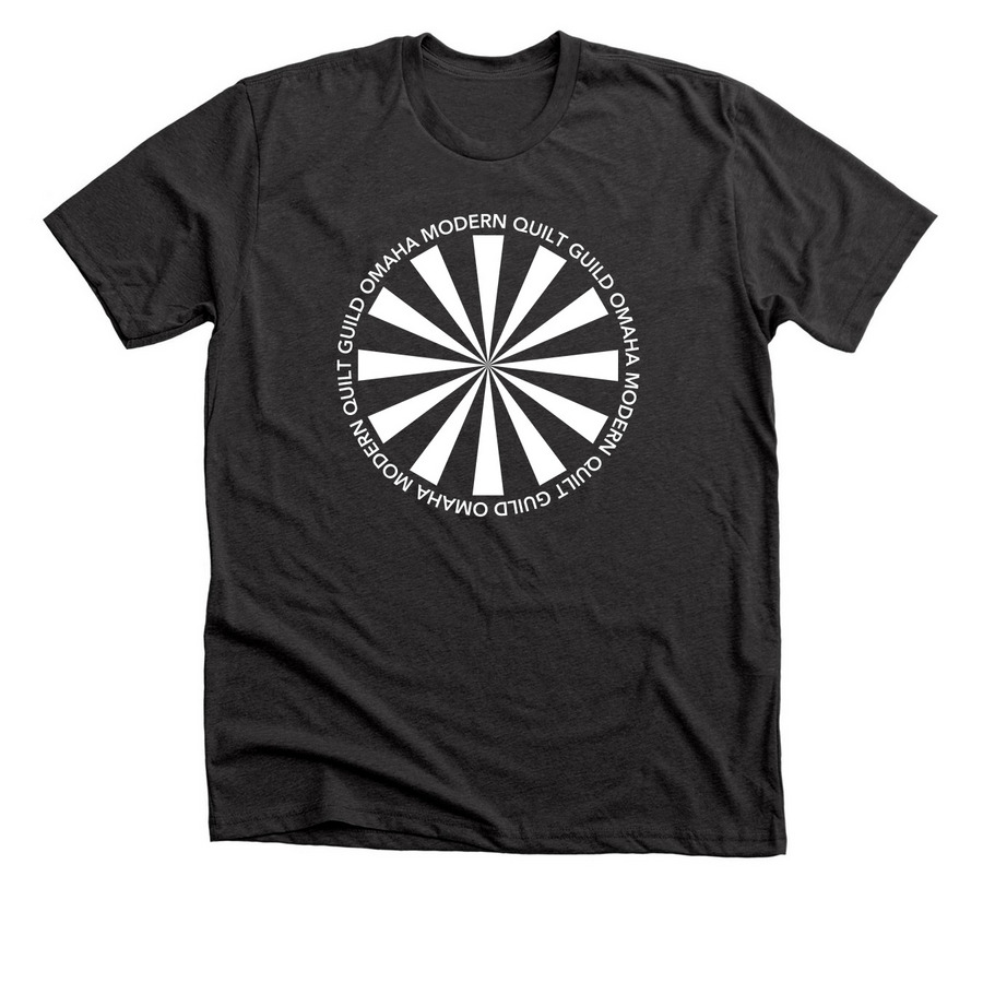 OMQG logo alternate, a Dark Grey Heather Premium Unisex Tee