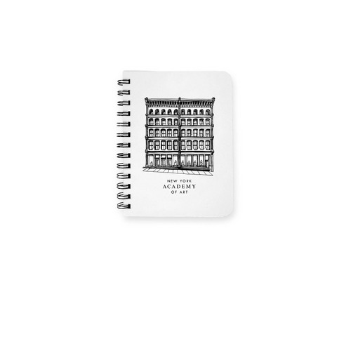 Academy Facade Notebook, a White Spiral Notebook