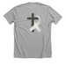 Faith & Awareness&nbsp;, a Athletic Heather Premium Unisex Tee (back-view)