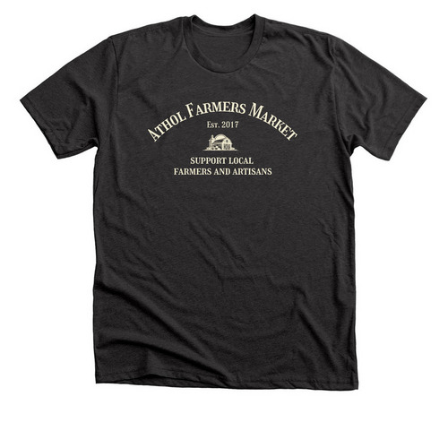 Athol Farmers Market - Dark Colors, a Dark Grey Heather Premium Unisex Tee