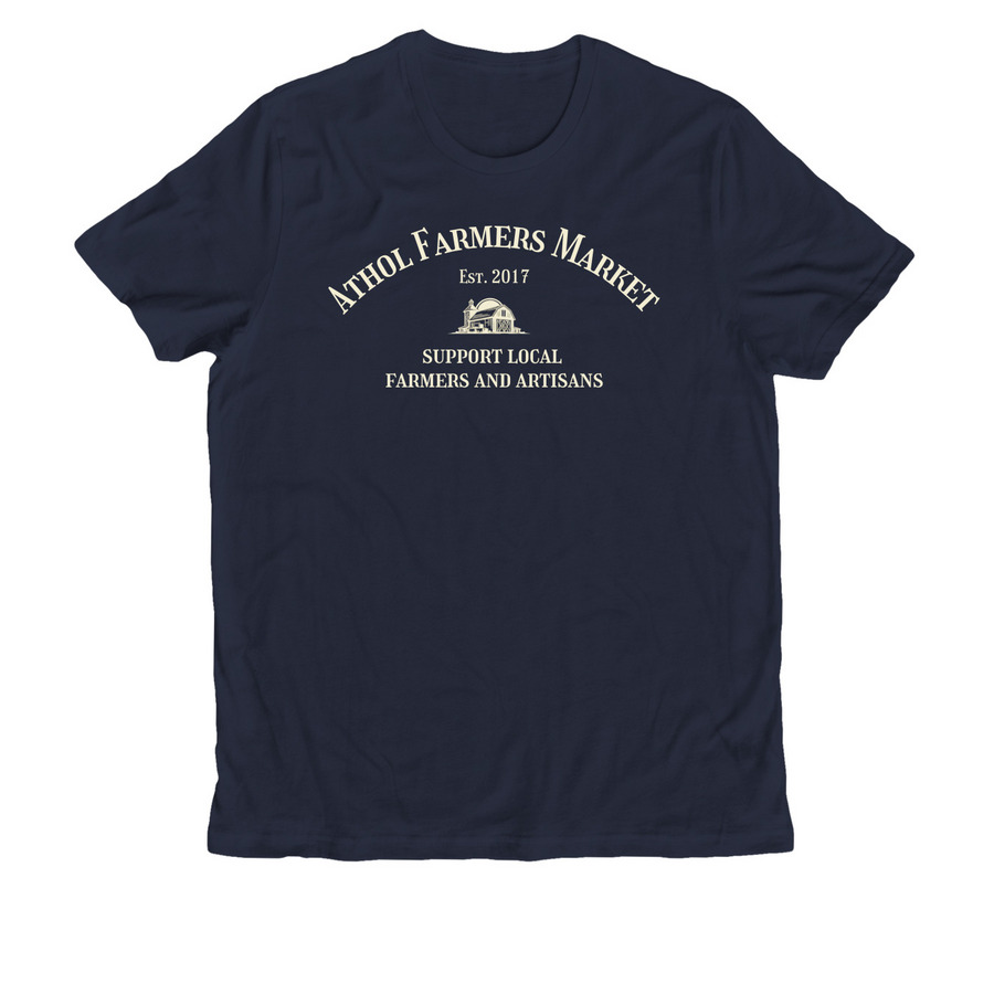 Athol Farmers Market - Dark Colors, a Night Sky Navy Allmade Organic Cotton Unisex Tee