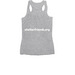 Pitties for Pride!, a Athletic Heather Women's Racerback (back-view)