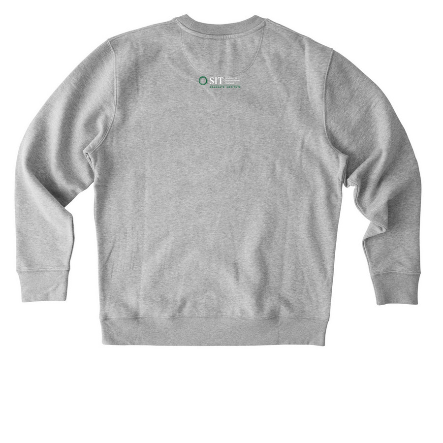 SIT Grad Institute Spirit Shirts & Hoodies, a Heather Grey Stanley/Stella Unisex Changer 2.0 Crewneck Sweatshirt (back-view)
