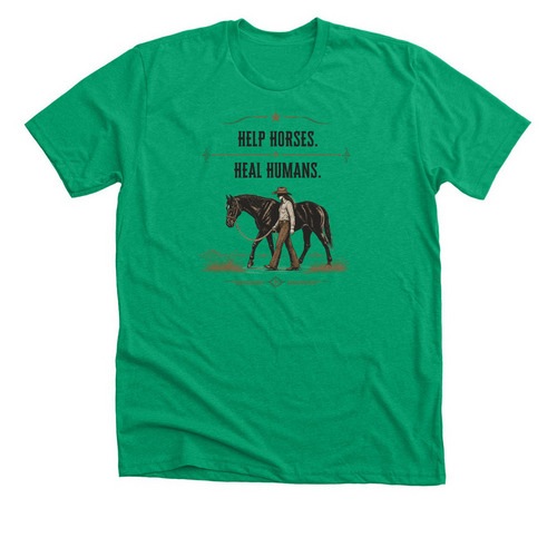 Help Horses. Heal Humans., a Heather Kelly Premium Unisex Tee