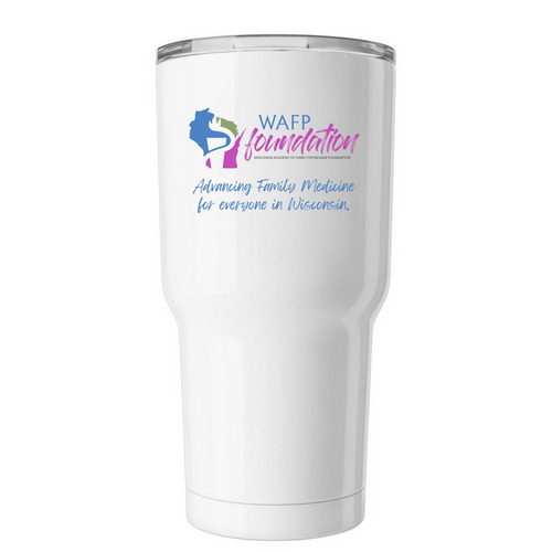 WAFP-F Mission Tumbler, a White Insulated Tumbler