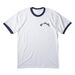HAH LOFS back, a White/ Navy Cotton Ringer Tee