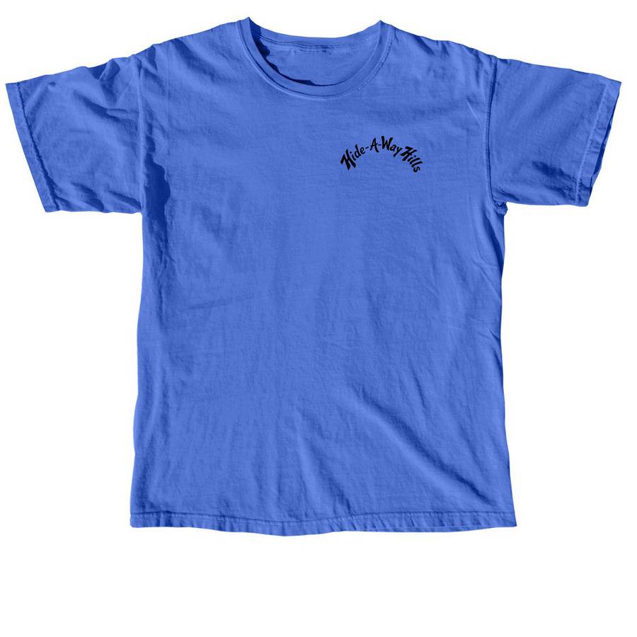HAH LOFS back, a Flo Blue Comfort Colors Unisex Tee