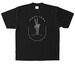 Peace collection, a Black Heavyweight Garment Dye Tee