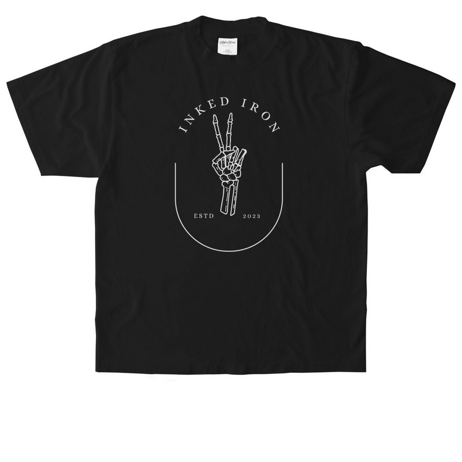 Peace collection, a Black Heavyweight Garment Dye Tee