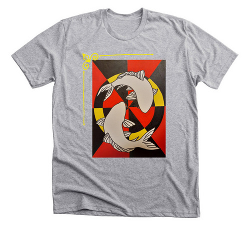 Wish I was Koi, a Athletic Heather Premium Unisex Tee