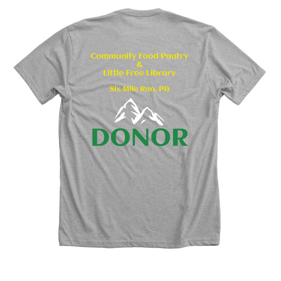 SMRA COMMUNITY FUNDRAISER, a Athletic Heather Premium Unisex Tee (back-view)