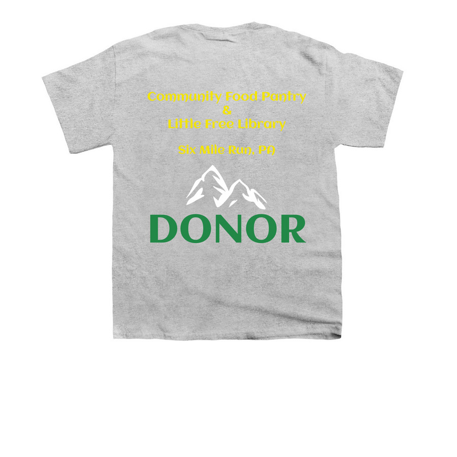 SMRA COMMUNITY FUNDRAISER, a Sport Grey Youth Unisex Tee (back-view)